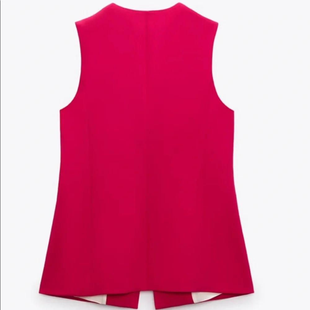 Zara long buttoned vest style dress - Picture 6 of 8